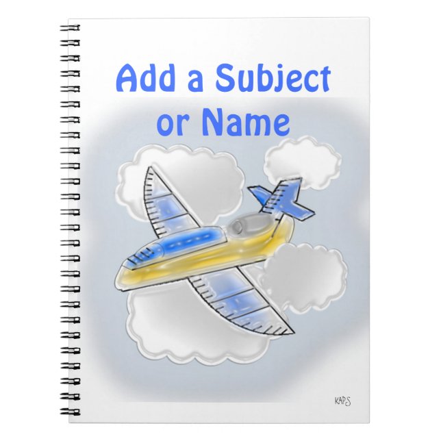 Aeroplane Aeroplanes Jet Jets Subject Notebook (Front)