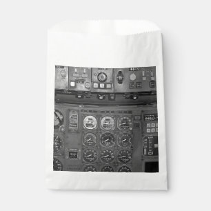 Aeroplane Aircraft Flight Deck Cockpit Pilot Flies Favour Bags