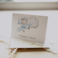 Aeroplane and Teddy Bear Baby Shower or Birthday