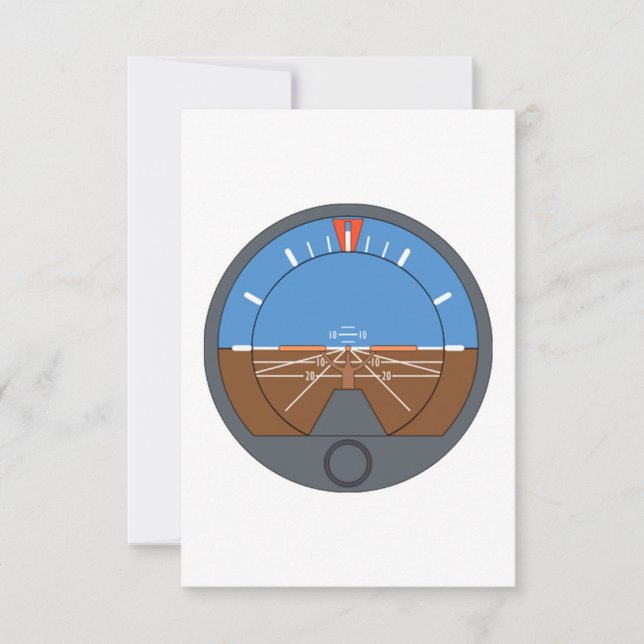 Aeroplane Attitude Indicator (Front)