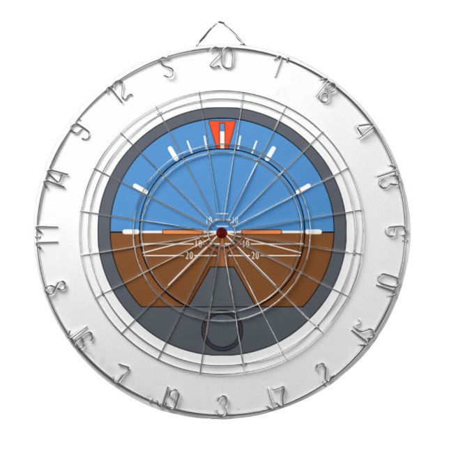 Aeroplane Attitude Indicator Dartboard (Front)