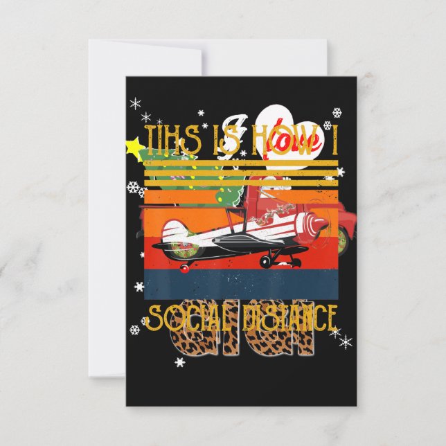 Aeroplane Aviation Pilot Funny This Is How Invitation (Front)