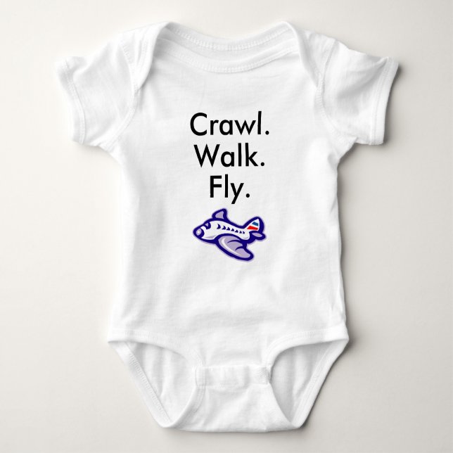 Aeroplane Baby Bodysuit (Front)