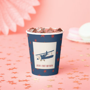 Aeroplane Birthday Paper Cup