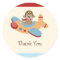 Aeroplane Birthday Party Stickers