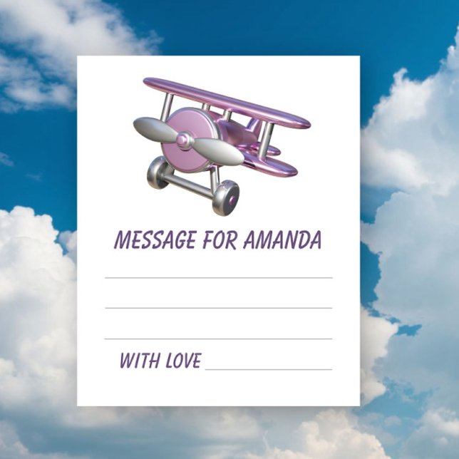 Aeroplane birthday time capsule message (Creator Uploaded)