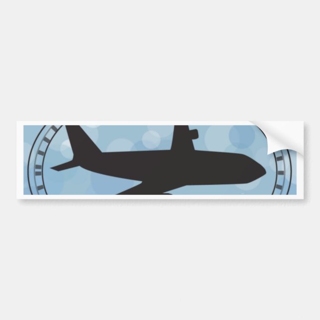 Aeroplane Bumper Sticker (Front)
