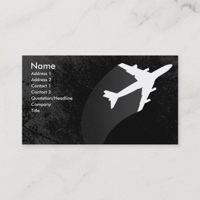Aeroplane Business Card (Front)