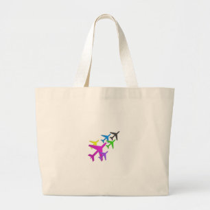 AEROPLANE cadeaux pour les enfants flotte d'avion Large Tote Bag