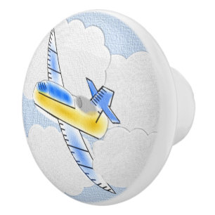 Aeroplane Ceramic Knob