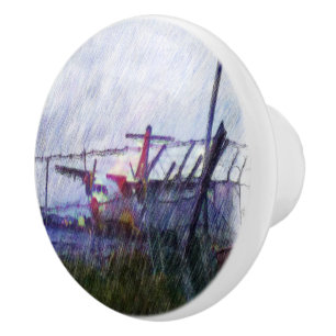 Aeroplane Ceramic Knob