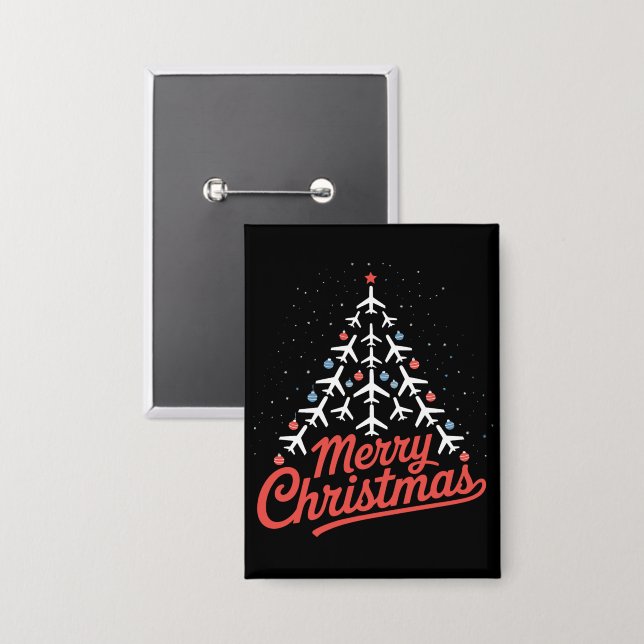 Aeroplane Christmas Tree Pilot (Front/Back)