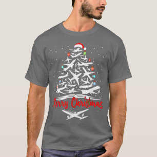 Aeroplane Christmas Tree ts T-Shirt