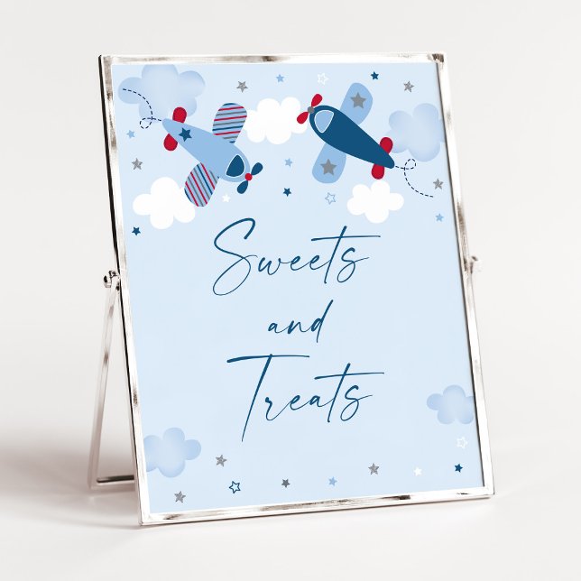 Aeroplane Clouds Birthday Treats Sign (Creator Uploaded)