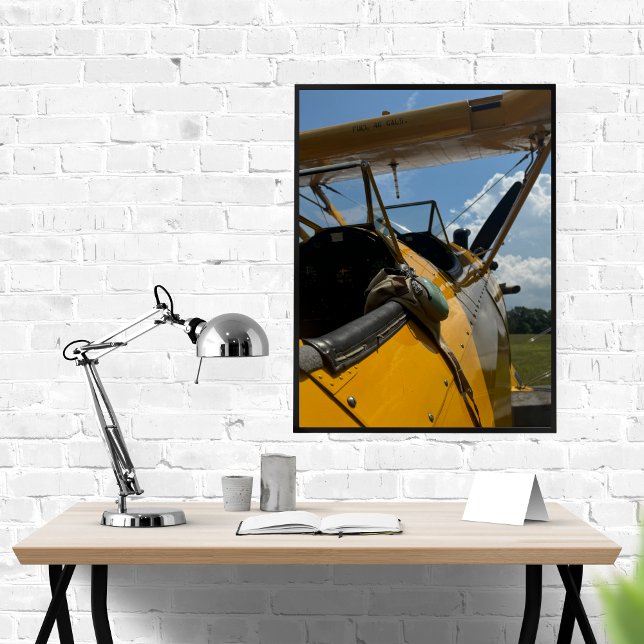 Aeroplane cockpit photo,Cool Aviation Pilot Dad Poster (Creator Uploaded)