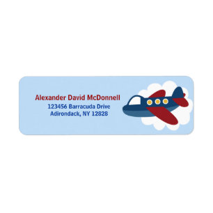 Aeroplane Custom Address Labels