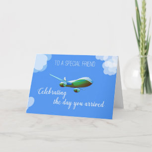Aeroplane Day for Friend Adoption with Green Card
