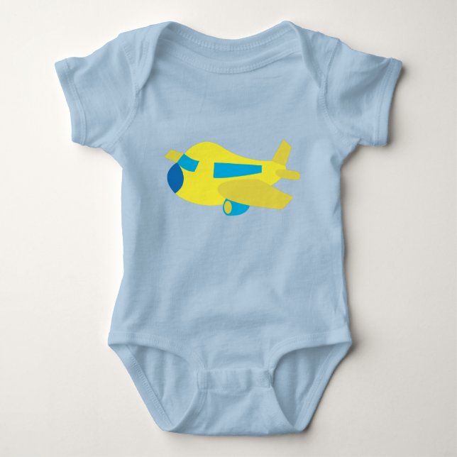 Aeroplane Design Baby Bodysuit (Front)