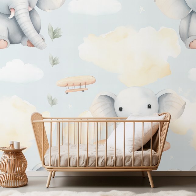 Aeroplane Elephant Watercolor Wallpaper (Creator Uploaded)