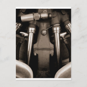 Aeroplane engine postcard