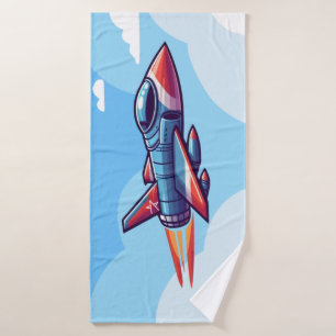 aeroplane/fighter jet bath towel