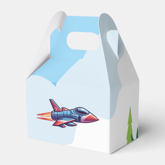 aeroplane/fighter jet favour box (Front Side)