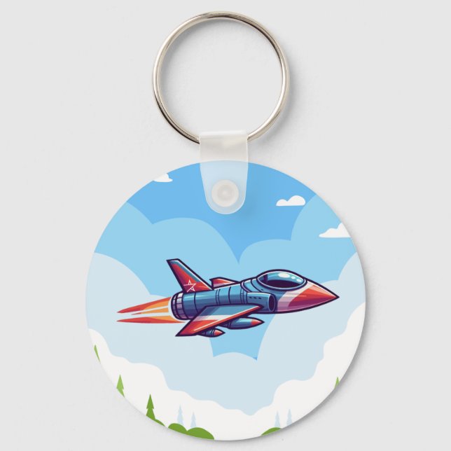 aeroplane/fighter jet key ring (Front)