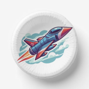 aeroplane/fighter jet paper plate