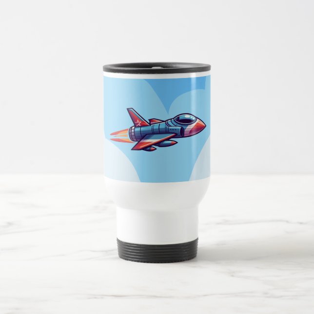 aeroplane/fighter jet travel mug (Center)