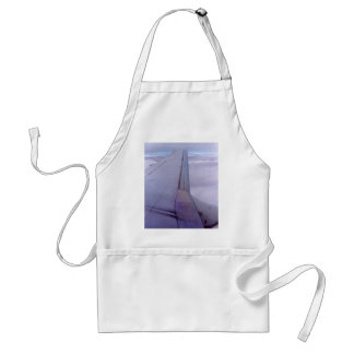 Aeroplane Flying Between Clouds Standard Apron
