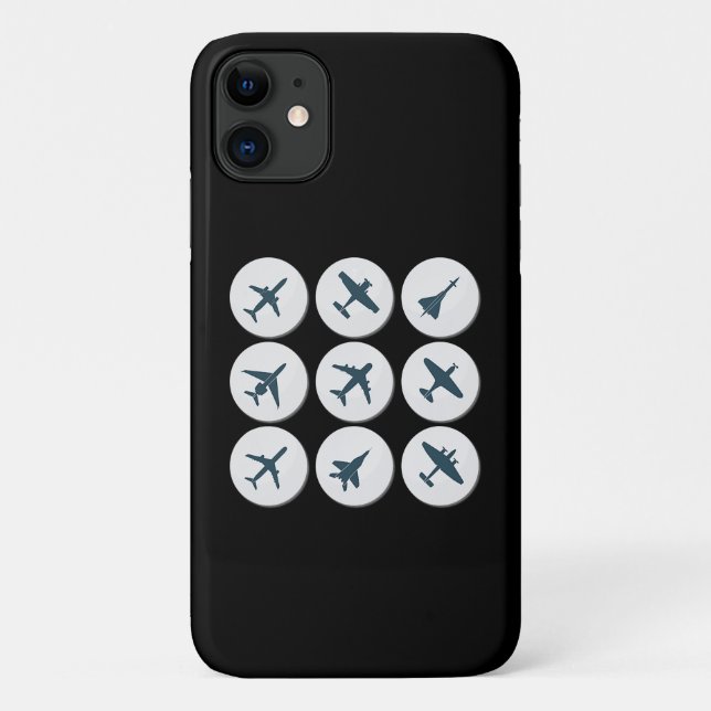 Aeroplane Flying Pilot Birthday Gift Idea Mum Dad Case-Mate iPhone Case (Back)