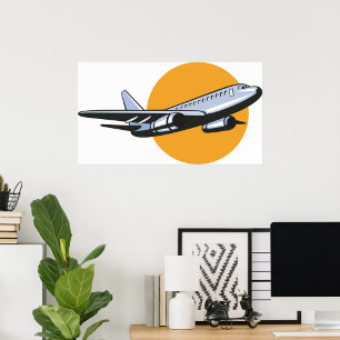 Aeroplane Flying Poster