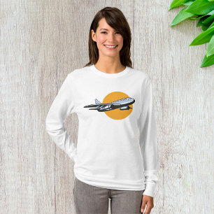 Aeroplane Flying Womens Long-Sleeve T-Shirt