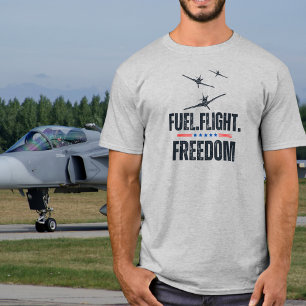Aeroplane Fuel Flight Freedom Fun Aviation Simple T-Shirt