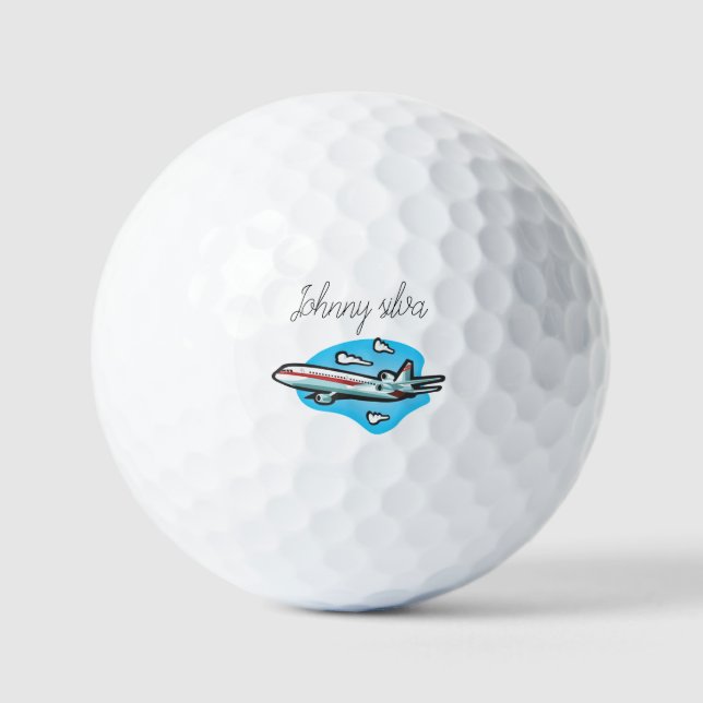  Aeroplane Golf Balls (Front)