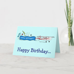 Aeroplane Happy Birthday from the Whole Gang Card