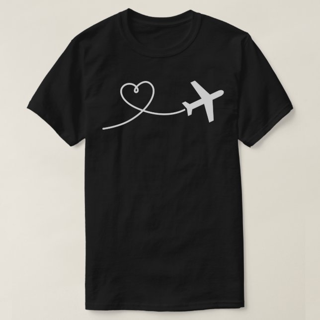 Aeroplane heart T-Shirt (Design Front)