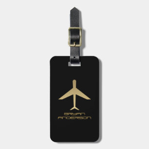 Aeroplane Image Luggage Tag