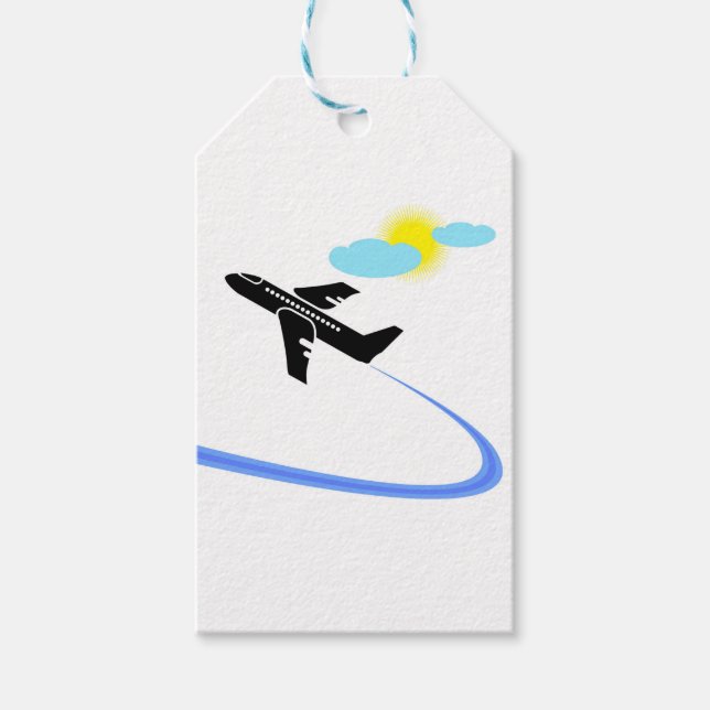Aeroplane in fligh gift tags (Front)
