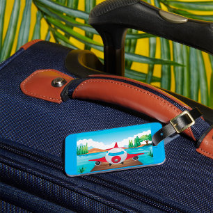 Aeroplane In Nature Luggage Tag