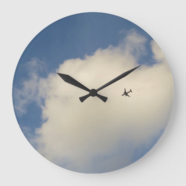 Aeroplane in the Sky Wall Clock (Front)
