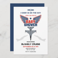 Aeroplane jet baby shower
