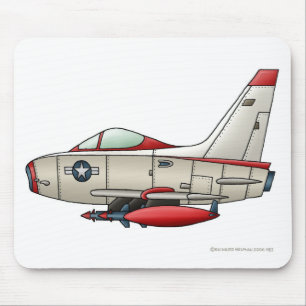 Aeroplane Jet Fighter Military Aircraft Mouse Pad