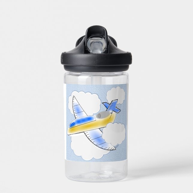 Aeroplane Jet Plane Flying Vehicles Water Bottle (Front)