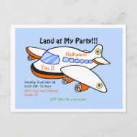 Aeroplane Land at My Birthday Blue II Party