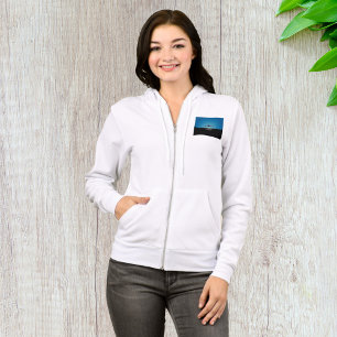 Aeroplane Landing Silhouette at Night Hoodie