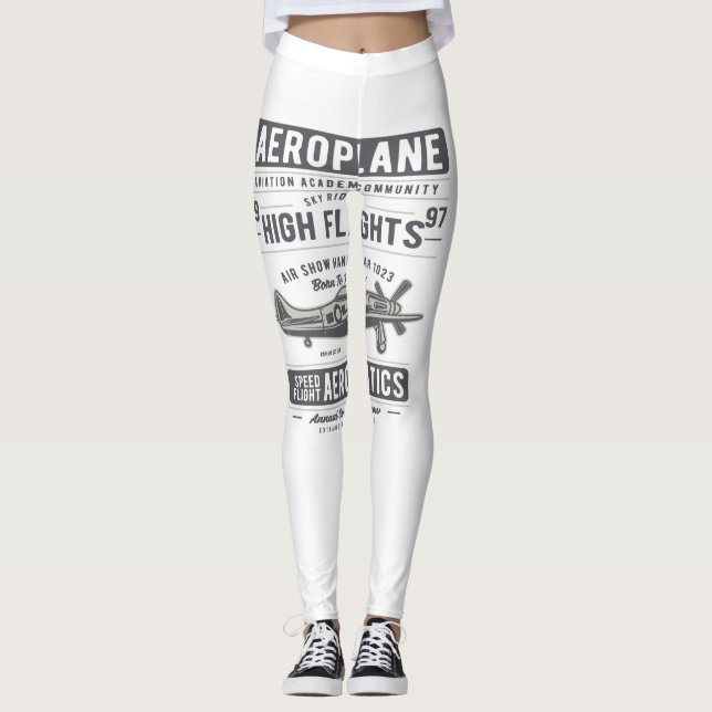 Aeroplane Leggings (Front)