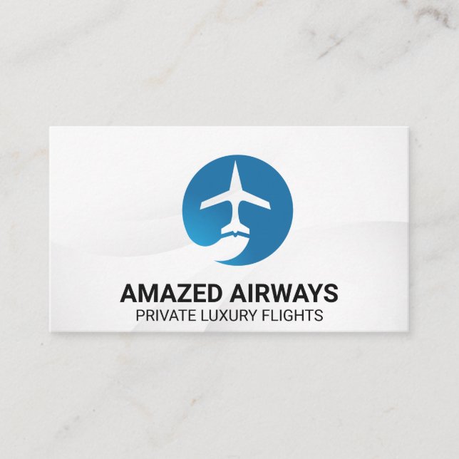 Aeroplane Logo | Flights Business Card (Front)