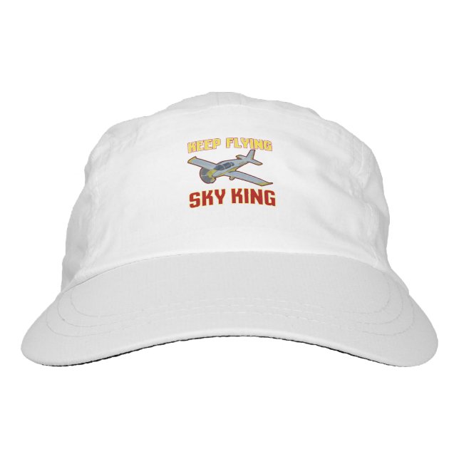 Aeroplane Lover Keep Flying Sky King Hat (Front)