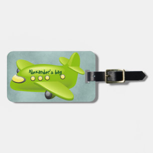 Aeroplane luggage tag (personalise)